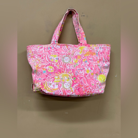 Lilly Pulitzer Palm Beach Bag Tote Kinis In The Keys - Picture 3 of 8